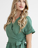 sukienki midi damskie Lniana Sukienka JASMINE EUCALYPTUS GREEN 3