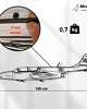Ozdoby na ścianę Iskra PZL TS-11 metalowa ozdoba na ścianę 3D 7