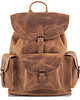 plecaki Camelowy Plecak Skórzany Damski Vintage Belveder BT33 1