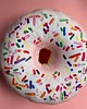 poduszki z grafiką Poduszka Pączek Duży Donut Różowy 2