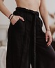 spodnie materiałowe damskie Spodnie TINA/ black 2