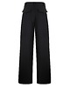 spodnie materiałowe damskie CS - Czarne spodnie z szeroką nogawką BALTIC 1