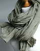 szale damskie Szal lniany damski, lniany modny szalik na wiosnę, MINT 1