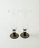 szklanki i kieliszki Para szklanych kieliszków, włoski design, lata 70, produkcja: Włochy 2