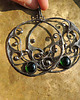 kolczyki wire wrapping OGRÓD SZTUKI zieleń, spelnione życzenie 2