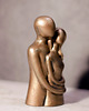 figurki i rzeźby Rzeźba z gipsu, Zakochani, oliwkowe złoto, wys. 11,5 cm 4
