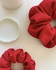gumki do włosów Czerwona scrunchie Juicy Red - 9 cm średnicy 2