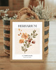 grafiki i ilustracje PLAKAT herbarium kwiaty jesienne 2
