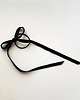 gumki do włosów Noir Velvet Bow - gumka ze wstążką 2