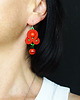 kolczyki soutache Pomidorowe love - letnie kolczyki soutache 4
