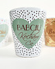 kubki Kubek latte w eleganckim opakowaniu, Babciu Kocham Cię w kropki i serce 1