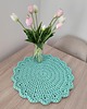podkładki do kuchni Podkładka ze sznurka bawełnianego szydełkowa na stolik 42cm 4