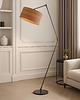 lampy podłogowe Regulowana lampa podłogowa na wysięgniku do salonu BARI ECO z abażurem 2