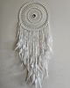 łapacze snów Duży biały łapacz snów z piórami Dream catcher 2