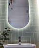 lustra stojące i wiszące LUSTRO OWALNE LED PODŚWIETLENIE ŁAZIENKOWE 100X60cm LOFT TRZY BARWY ŚWIATŁA 2