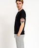 t-shirty męskie T-shirt męski gładki   z kieszonką " WILLIAM" czarny 1