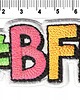 naszywki na ubrania Naszywka naprasowanka #BFF termoprzylepna haftowana 8,5x3,8m 1