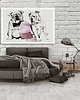 obrazy OBRAZ NA PŁÓTNIE -  120x80cm LOVE BULLDOG 1
