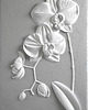 obrazy Orchidea - gipsowa płaskorzeźba, dekoracja ścienna, obraz strukturalny 60x90 1
