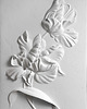 obrazy Tulipan gipsowa płaskorzeźba, dekoracja, strukturalny obraz 60x90 cm 2