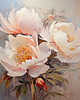 plakaty Peonie - Plakat - Olej, Boho, Abstrakcja 1