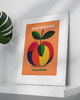 plakaty Plakat vegan zdrowie kuchnia jabłko 30x40 6
