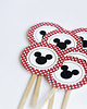 akcesoria dziecięce - różne Pikery do babeczek MYSZKA MICKEY 6 szt 2