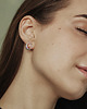 kolczyki srebrne SMOOTH  GEMstone  circle/ silver earrings 6