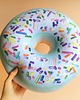 poduszki z grafiką Poduszka pączek Donut mniejszy miętowy 3