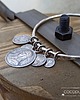 bransoletki srebrne Bransoleta z monetami Boho/Gypsy.. srebro 925 2