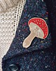 broszki AMANITA - haftowana broszka 3