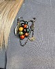 broszki Broszka niezwykła na agrafce w modnym stylu Boho handmade w kolorach jesieni 4