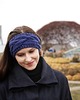 opaski do włosów Niebieska wełniana opaska warkoczowa na wiosnę 3