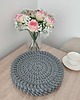 podkładki do kuchni Podkładka szydełkowa okrągła ze sznurka bawełnianego 32cm 5