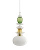 lampy wiszące Lampa wisząca szklana artdeco prl vintage 2