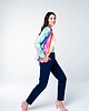 marynarki damskie Marynarka damska Vibrant Rainbow wielokolorowa z dresówki 5