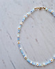 chokery Błękitny naszyjnik choker stokrotki serduszko 3
