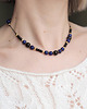 chokery Naszyjnik- regulowana długość- z lapis lazuli 1
