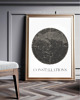 plakaty PLAKAT gwiazdozbiory, nocne niebo, konstelacje 3