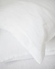 poduszki gładkie Lniana Poszewka Classic PURE WHITE 2