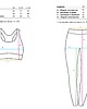 legginsy Zestaw sportowy Legginsy, Top i Worek Active Blue 6