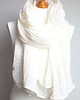 szale damskie Szal lniany damski, lekki szal damski OFF white 3