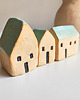 figurki i rzeźby Ceramiczne domki zestaw 3 szt. 6