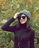 czapki damskie Chunky Alpine Alpaca beanie szara czapka 2