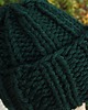 czapki damskie Czapka beanie  z wełną w kolorze szmaragdowym 4