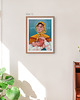 grafiki i ilustracje Woman with a hen 2