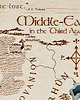 Ozdoby na ścianę Mini Mapa Śródziemia 3