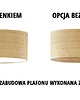 plafony Lampa sufitowa plafon regulowanym nad stół RANGUN BOHO z rattanowym abażurem 8