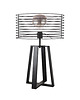 lampy stołowe Czarna duża lampa stołowa do salonu sypialni loftowa druciana WOLOS LOFT 1