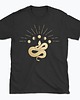 t-shirty męskie Koszulka - Alchemia Symboli, Wąż w koronie, Fazy księżyca #10 1